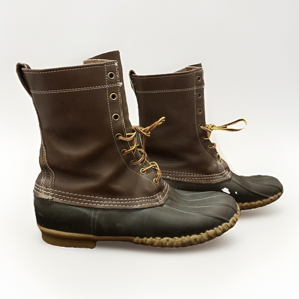 L.L. Bean Maine Hunting Shoe Mens 13 N Vintage Bean Boots Made In USA Brown
